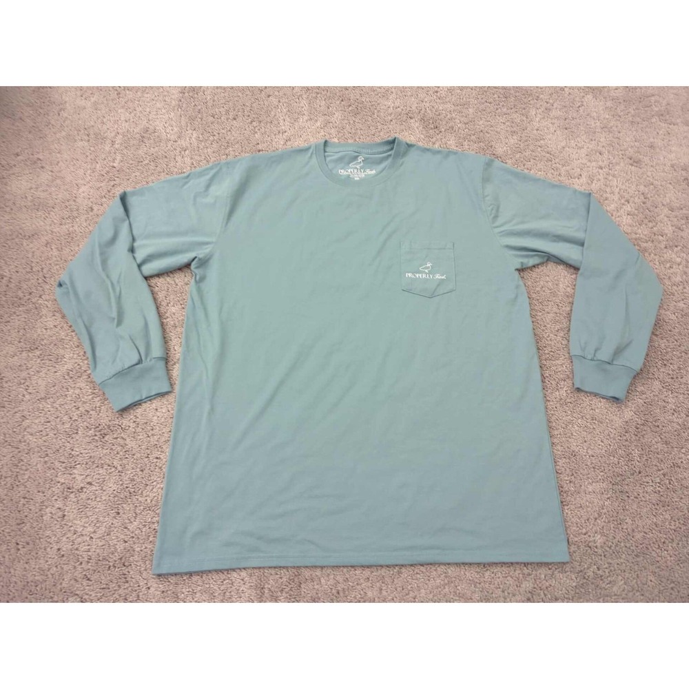 Properly Tied T Shirt Mens 2XL Long Sleeve Santa's‎ Caddy Golf Cart